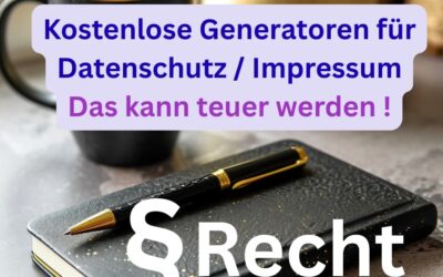 Kostenlose Datenschutzerklärung – Abmahnung?