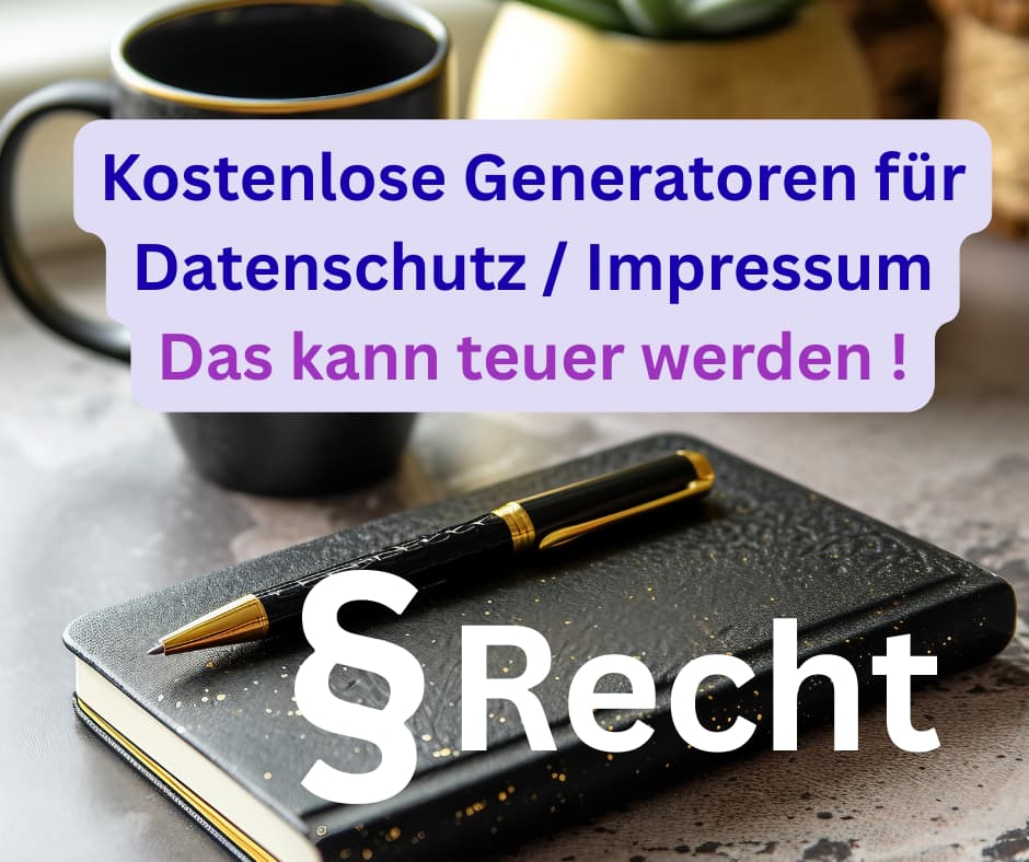 Kostenlose Datenschutzerklärung - Vorsicht Abmahnung